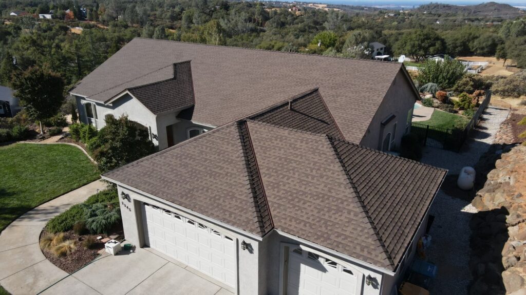 Shingle replacement roof installed in sacramento